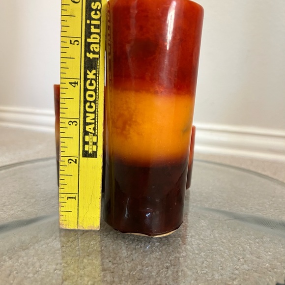 Warm Fall Colored Candle trio. SUPER FAST SHIPPING - Picture 5 of 10